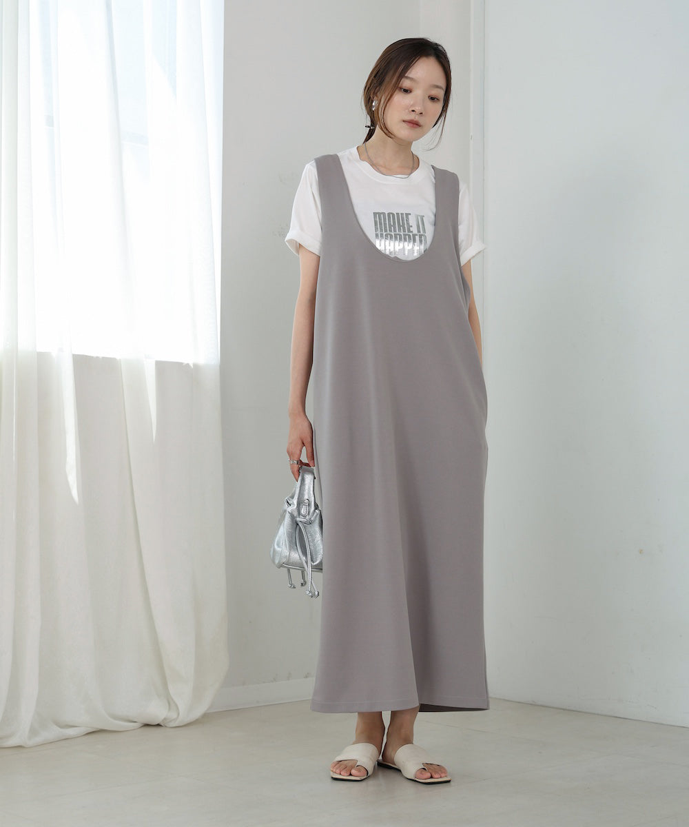 【S・Mサイズ展開あり】前後2WAYストレートジャンパースカート