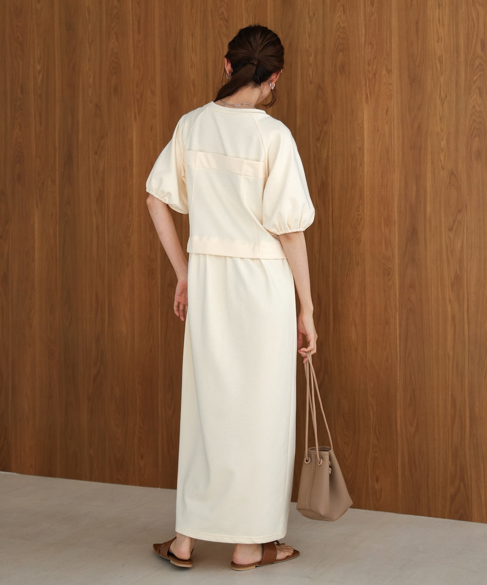 【S・Mサイズ展開あり】ビスチェライクスウェットワンピース
