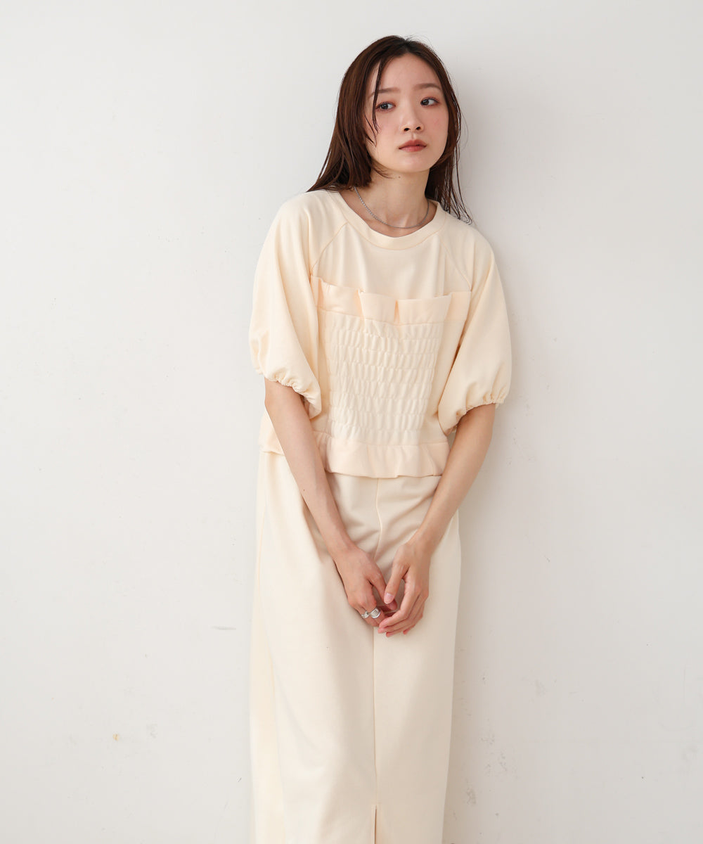 【S・Mサイズ展開あり】ビスチェライクスウェットワンピース