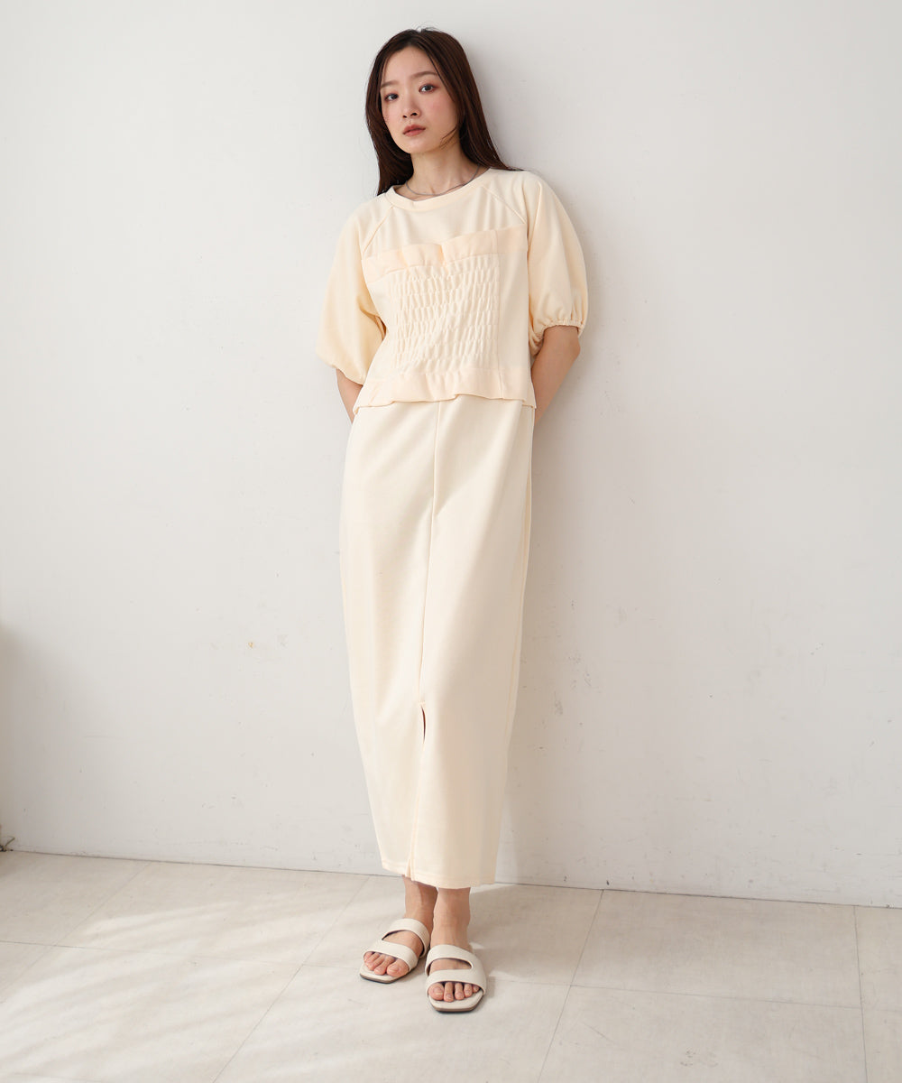 【S・Mサイズ展開あり】ビスチェライクスウェットワンピース