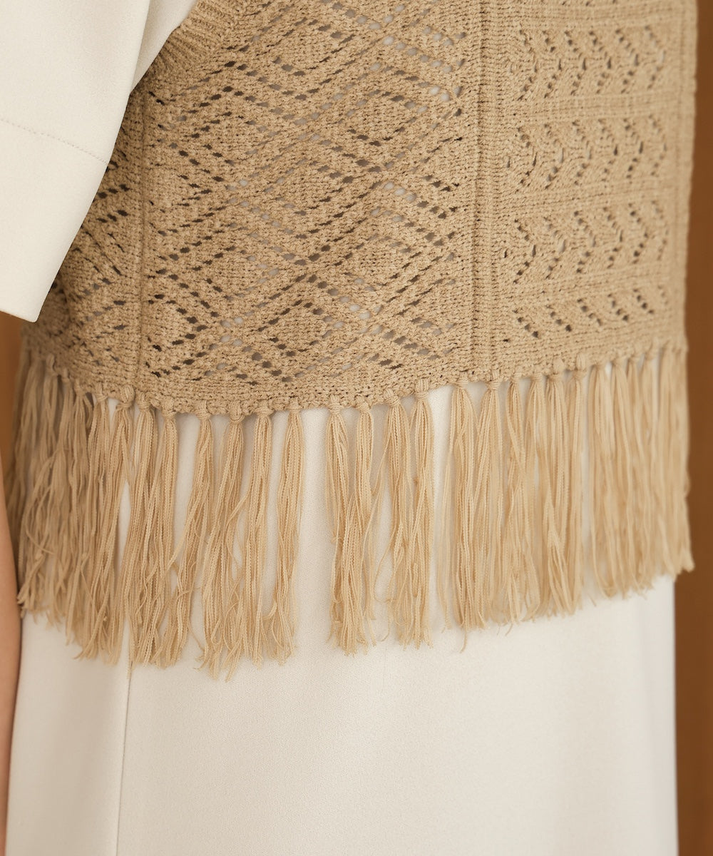【S・Mサイズ展開あり】フリンジビスチェ+ワンピースセット