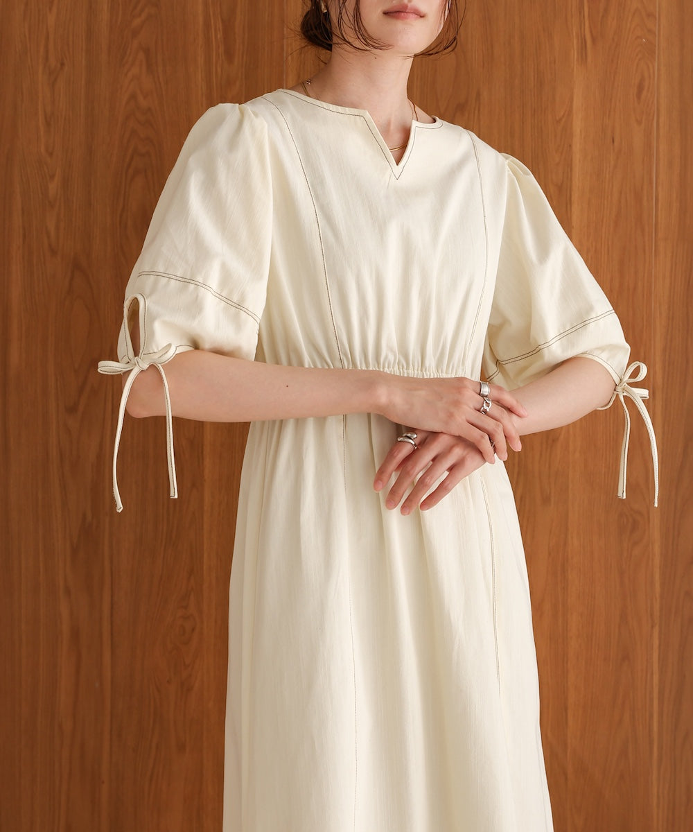 【S・Mサイズ展開】前後2WAYランタンスリーブワンピース