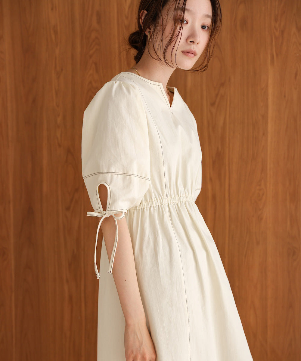 【S・Mサイズ展開】前後2WAYランタンスリーブワンピース