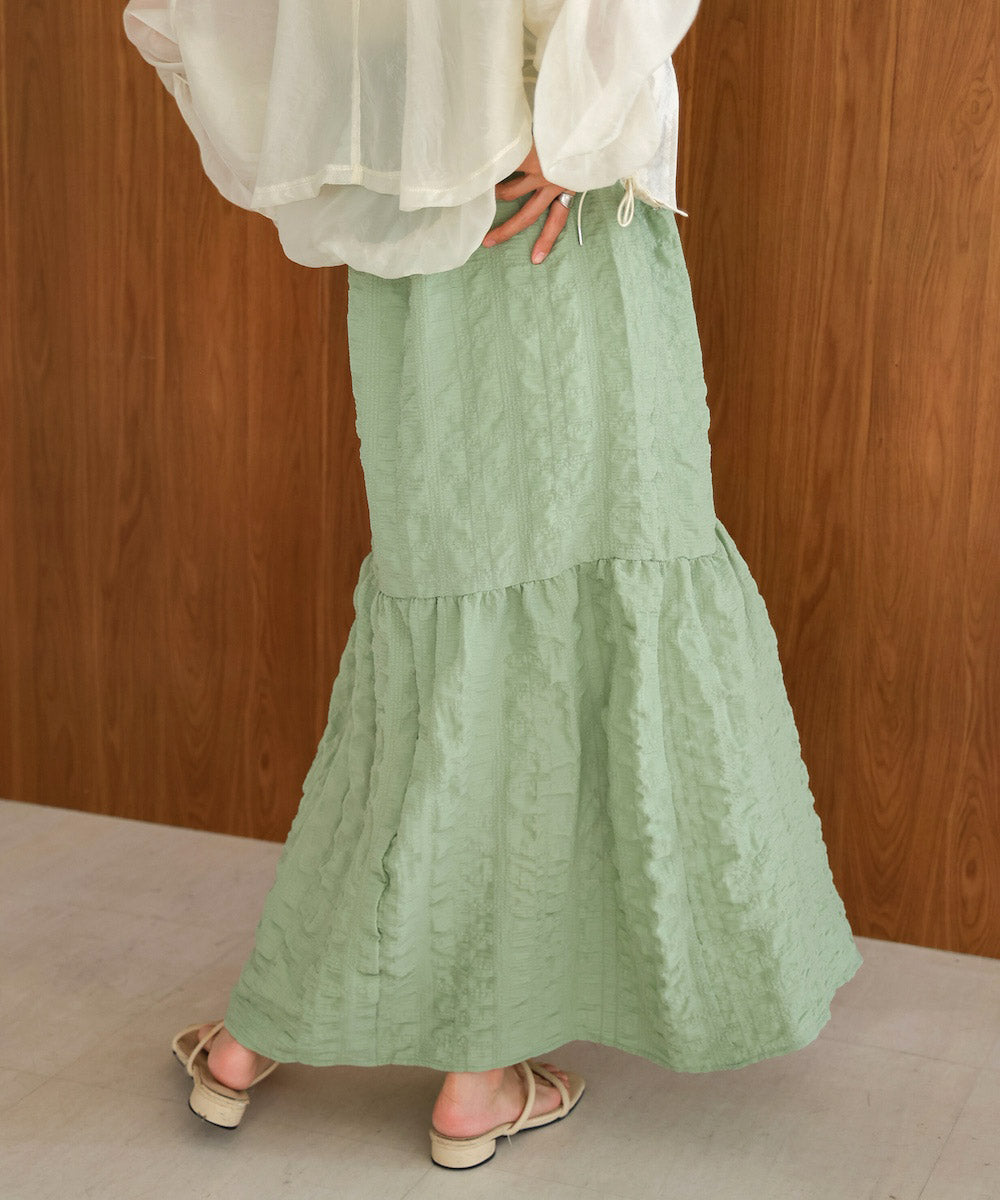 【S・Mサイズ展開あり】ポコポコティアードキャミワンピース