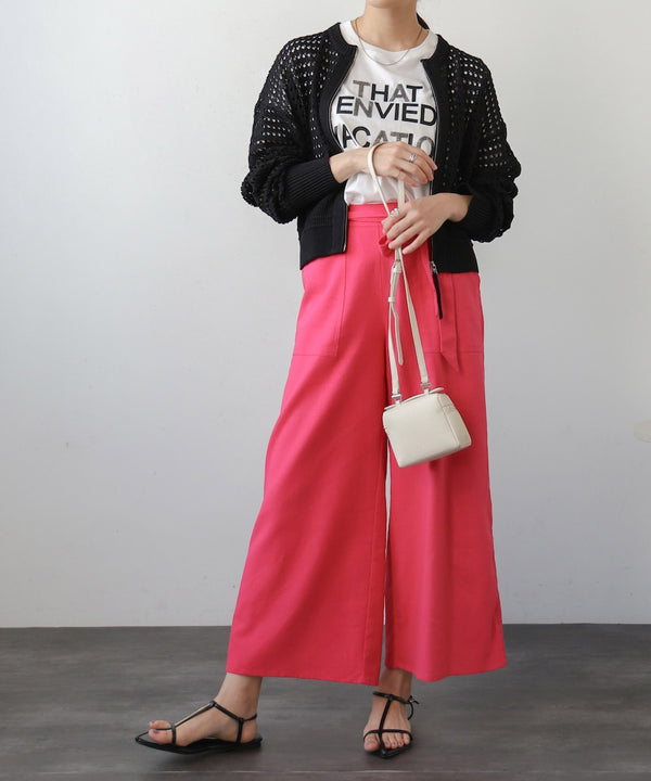【WEB限定】メッシュニットブルゾン