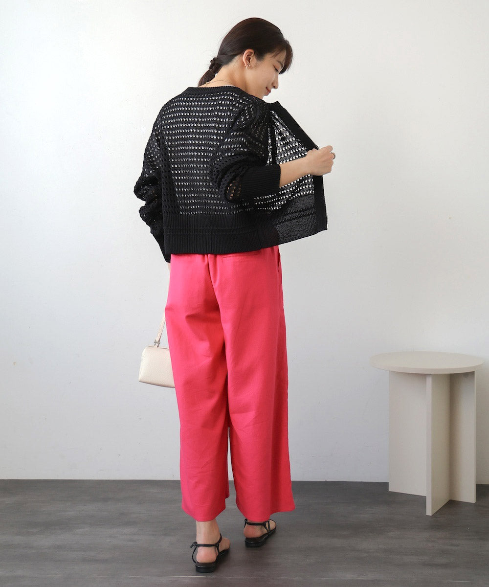 【WEB限定】メッシュニットブルゾン