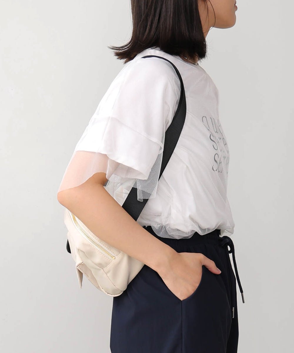 チュールレイヤードロゴT