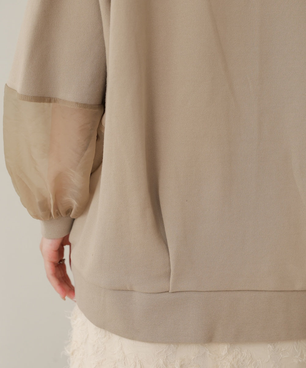 オーバーシルエットシアースウェットトップス