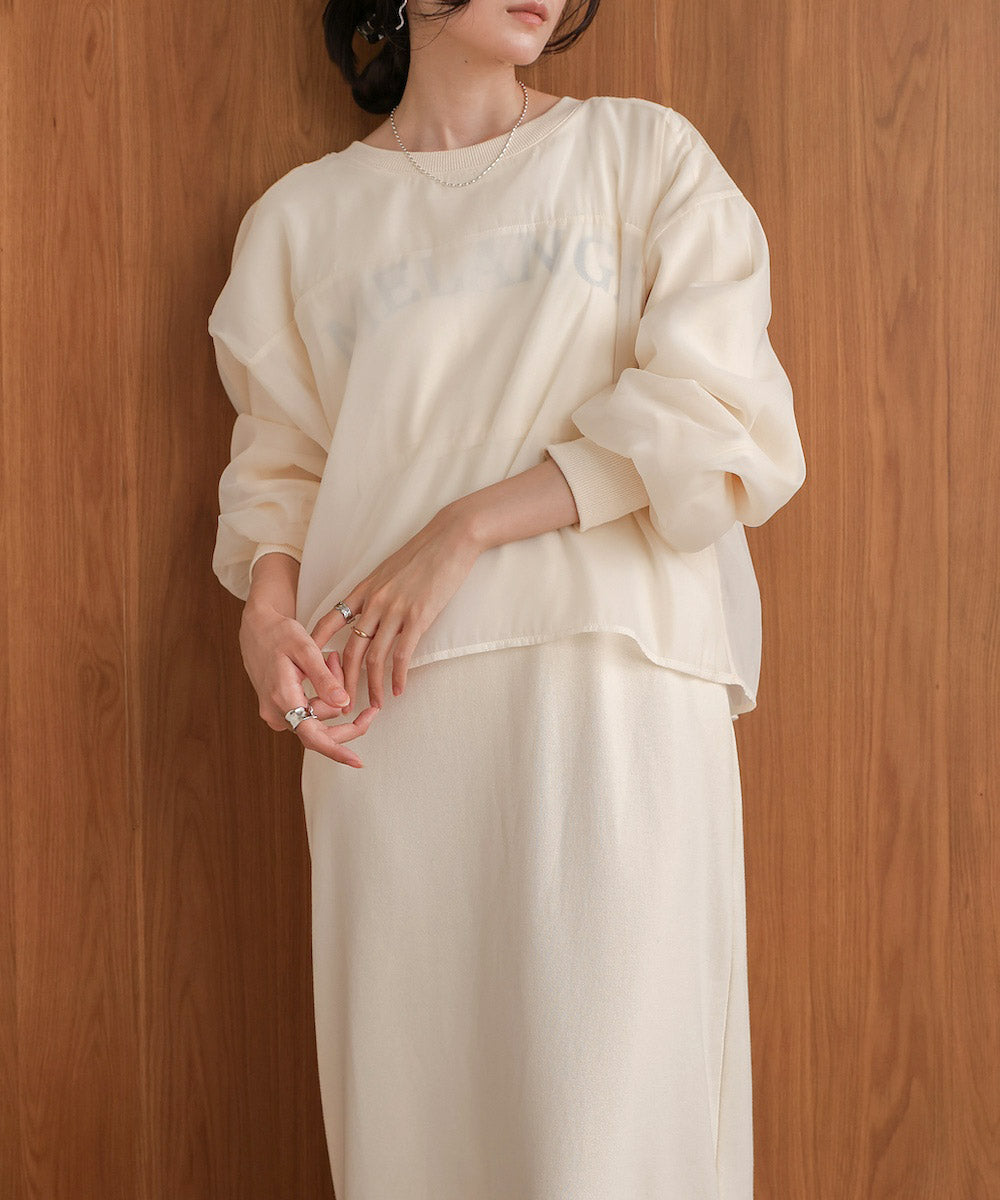 【S・Mサイズ展開】ロゴシアードッキングスウェットワンピース