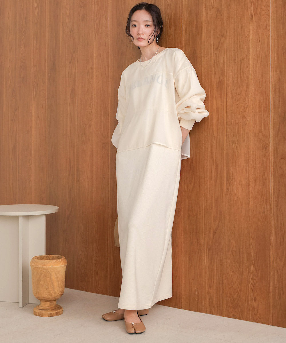 【S・Mサイズ展開】ロゴシアードッキングスウェットワンピース