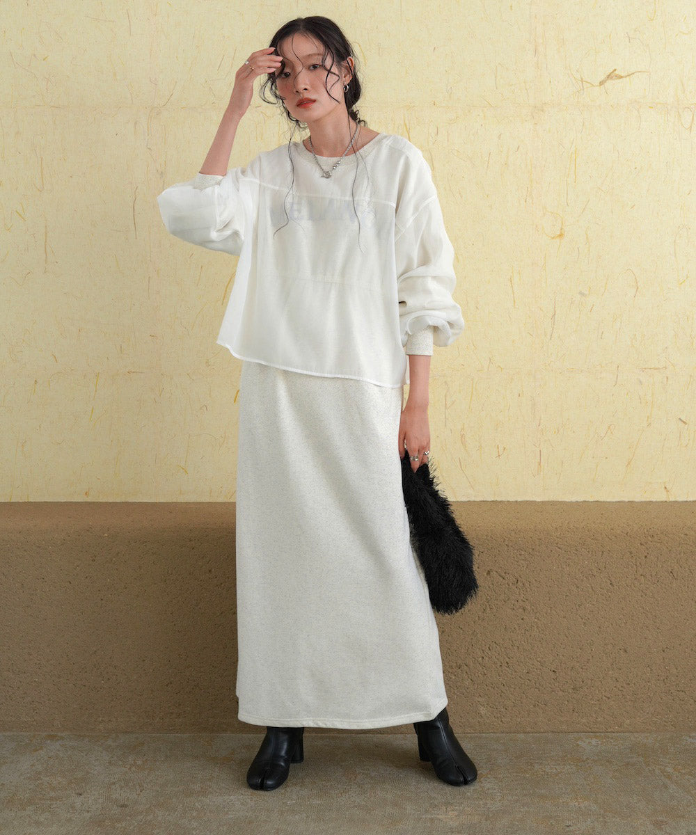 【S・Mサイズ展開】ロゴシアードッキングスウェットワンピース