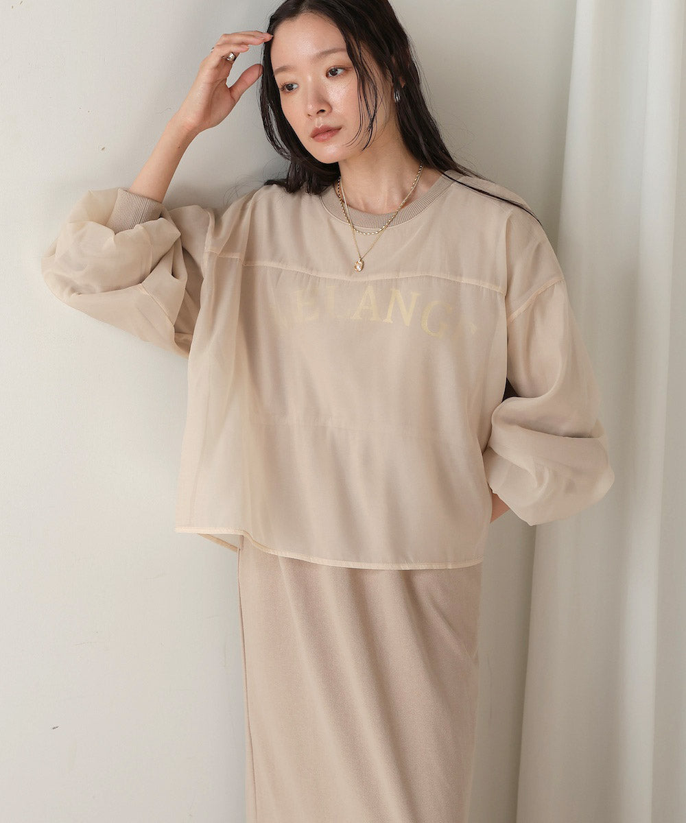 【S・Mサイズ展開】ロゴシアードッキングスウェットワンピース