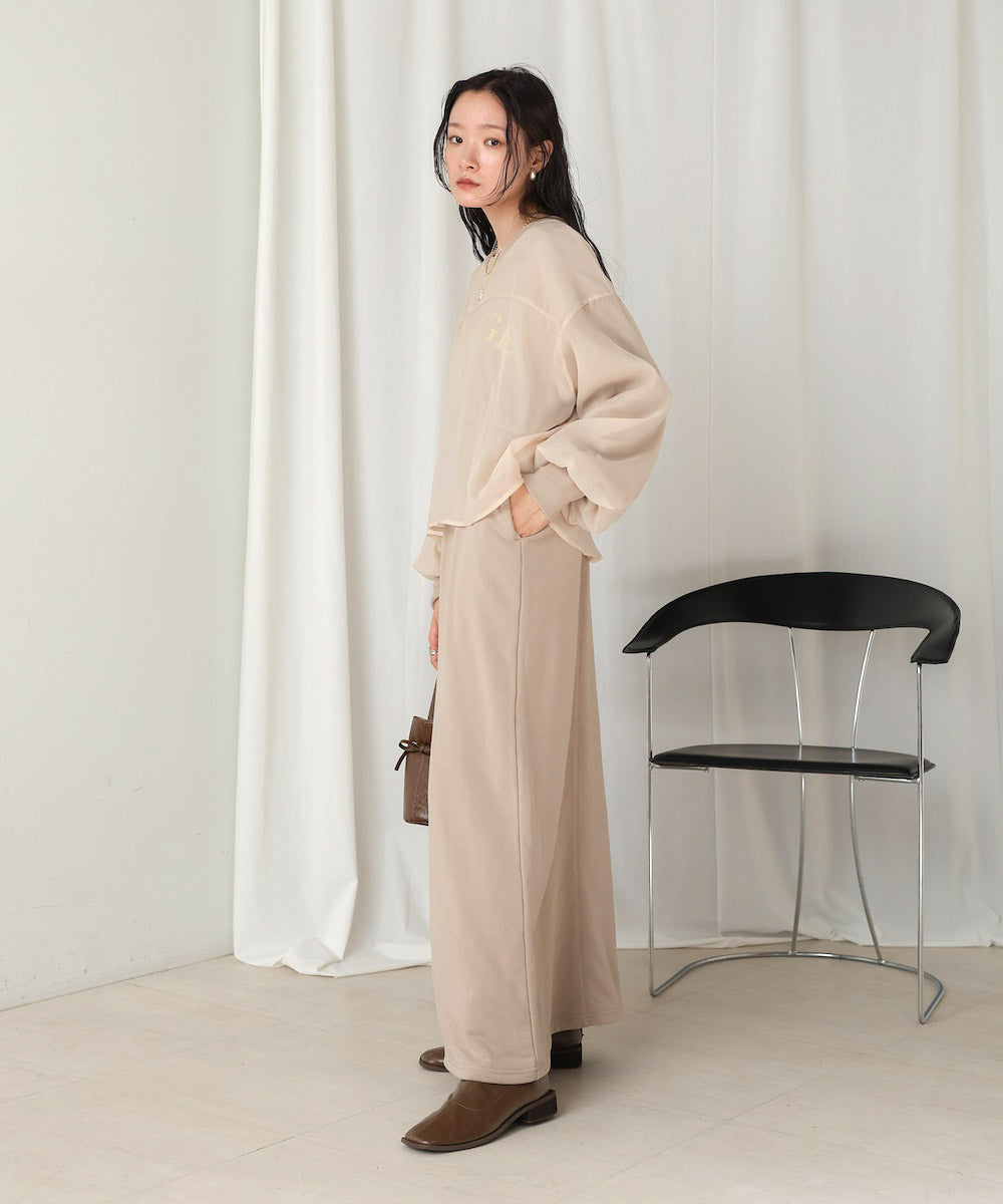 【S・Mサイズ展開】ロゴシアードッキングスウェットワンピース