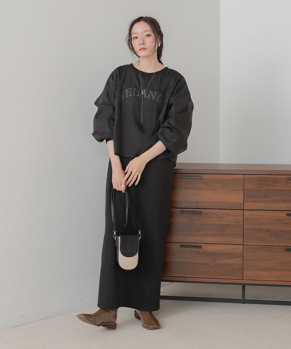 【S・Mサイズ展開】ロゴシアードッキングスウェットワンピース