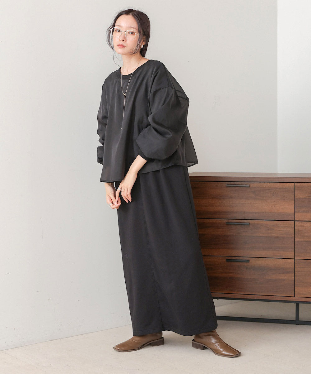 【S・Mサイズ展開】ロゴシアードッキングスウェットワンピース