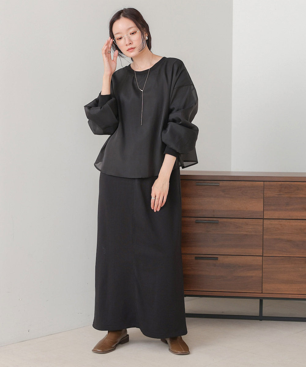 【S・Mサイズ展開】ロゴシアードッキングスウェットワンピース