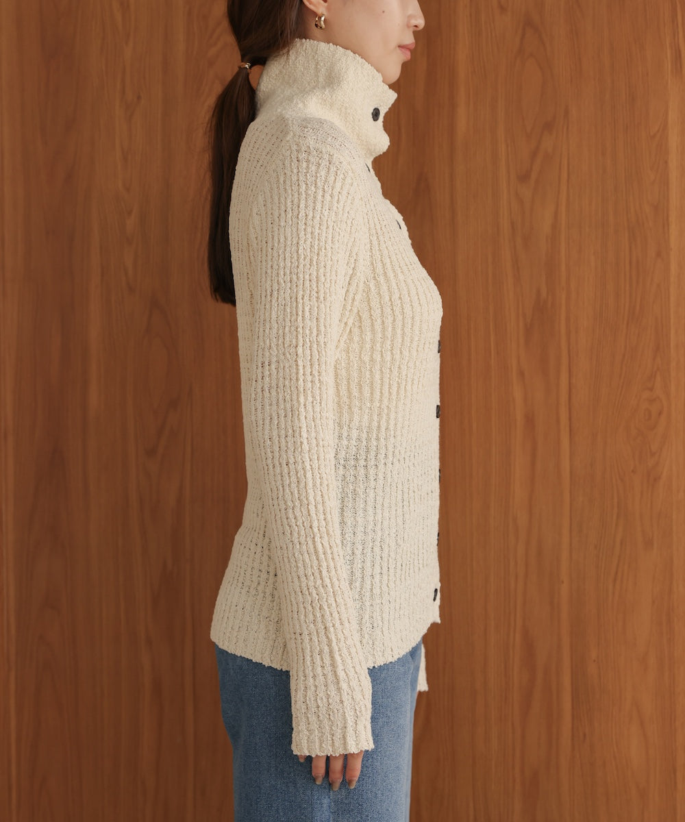 2WAYネックネップニットトップス