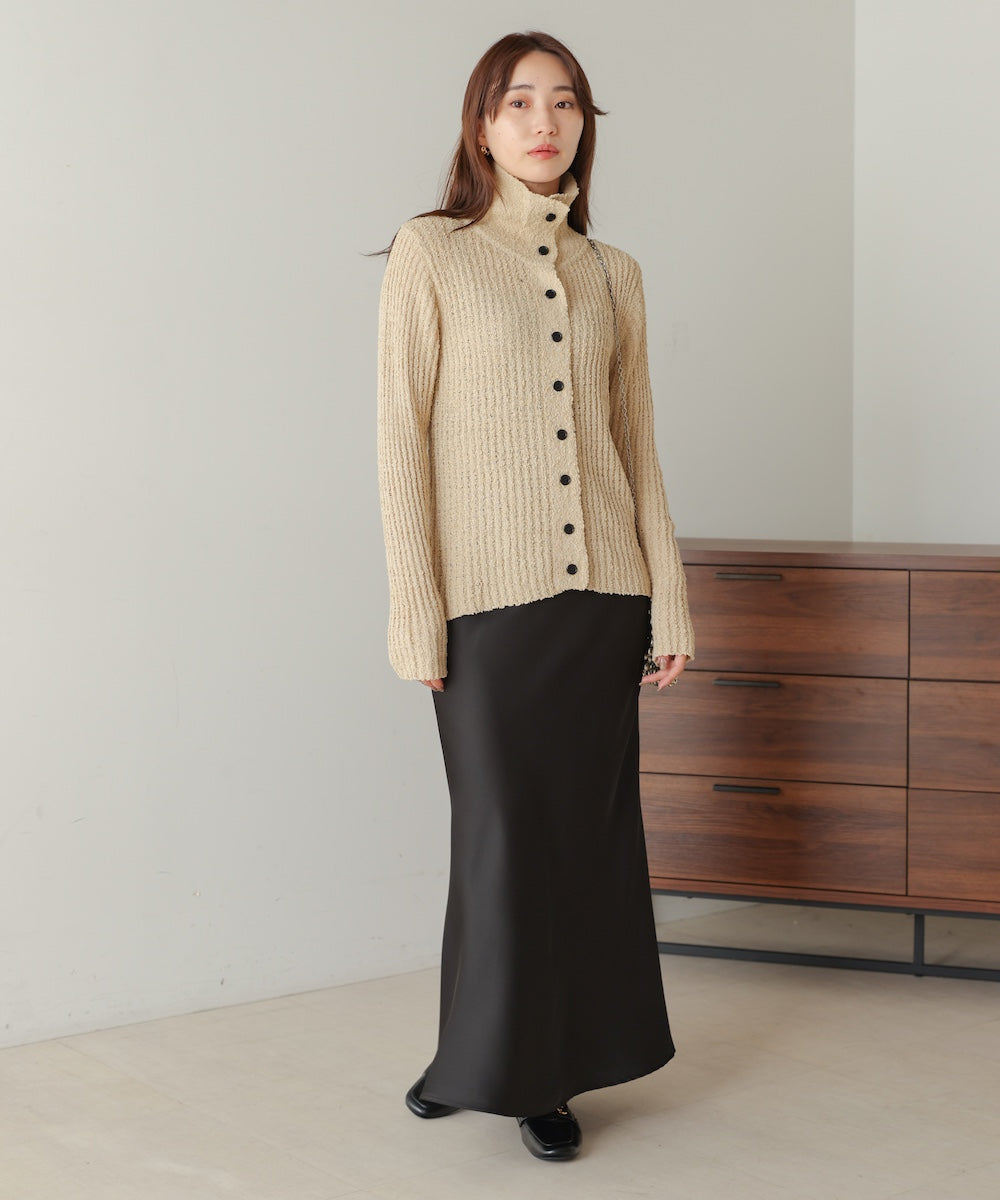 2WAYネックネップニットトップス