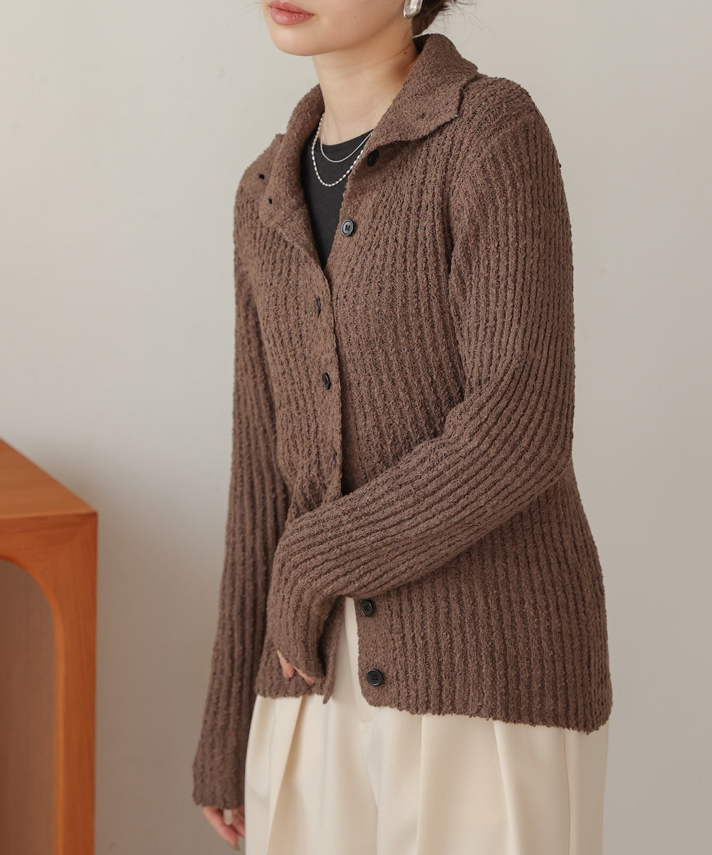 2WAYネックネップニットトップス