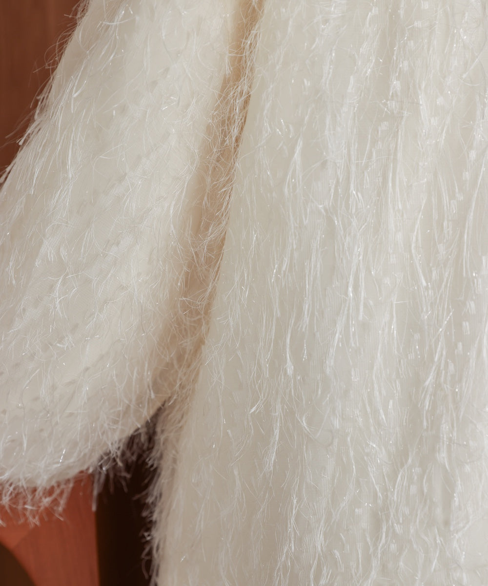 シアーシャギーレイヤードスウェットトップス