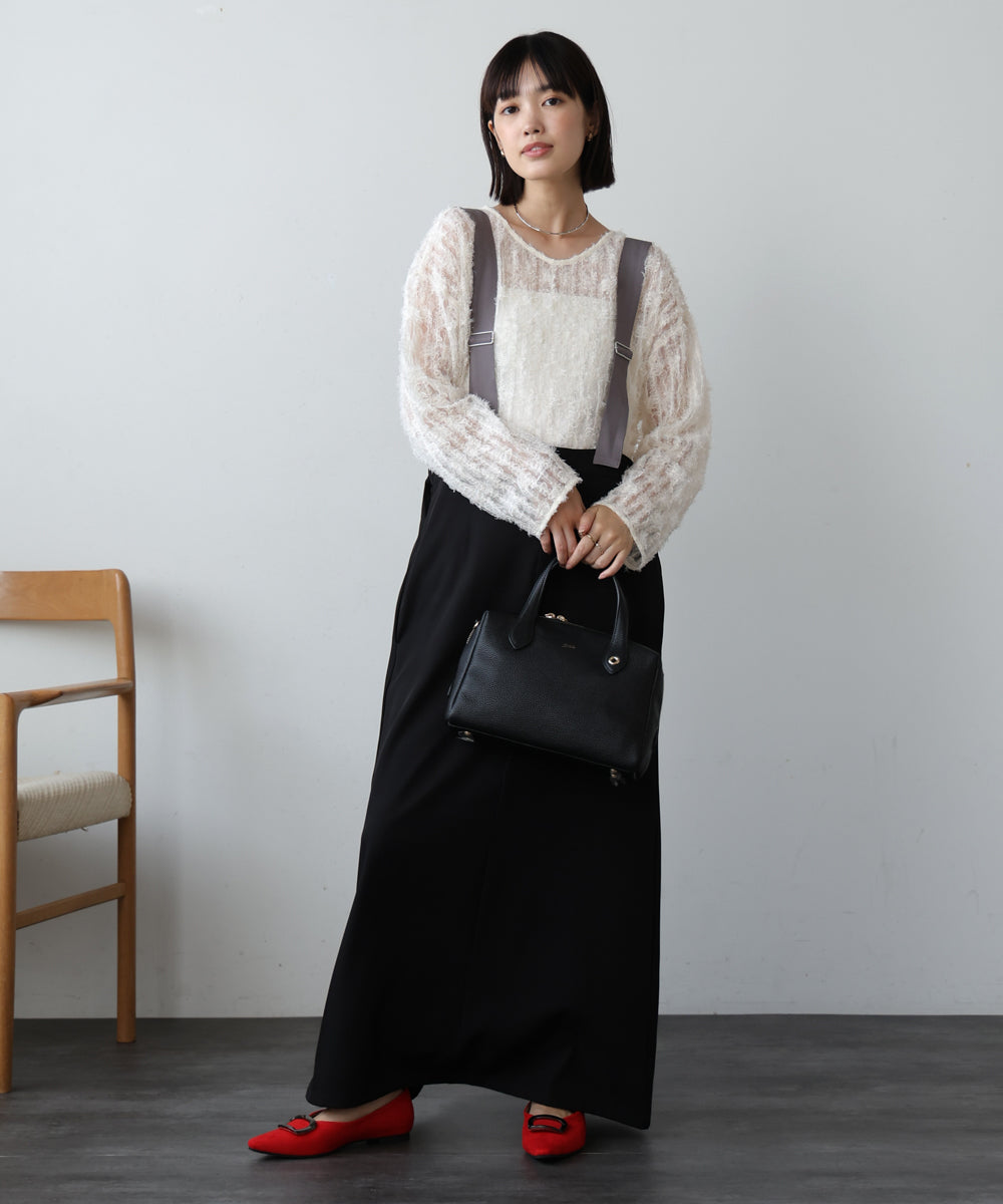 チュールフリル前後2WAYプルオーバー