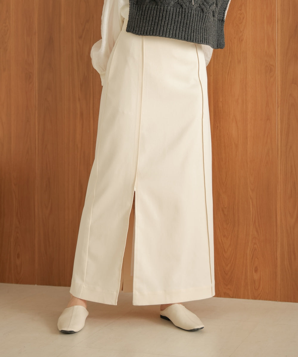 【nao×Bab】【S・Mサイズ展開】ジップスリットIラインスカート