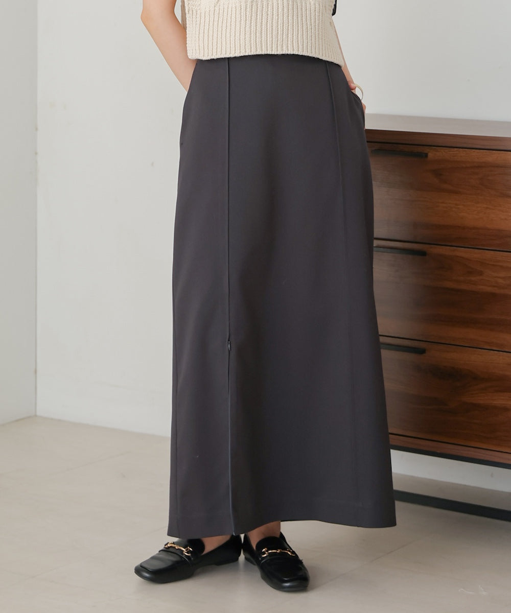 【nao×Bab】【S・Mサイズ展開】ジップスリットIラインスカート