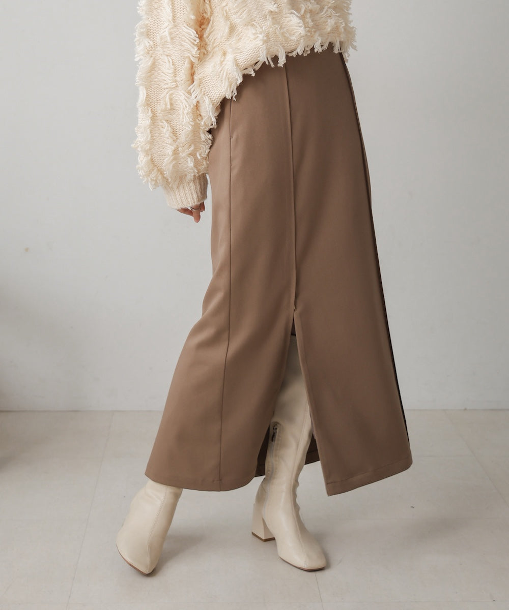 【nao×Bab】【S・Mサイズ展開】ジップスリットIラインスカート