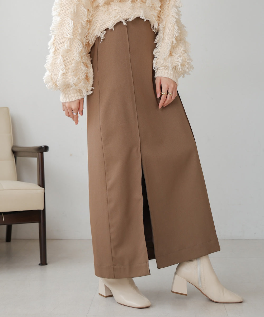 【nao×Bab】【S・Mサイズ展開】ジップスリットIラインスカート