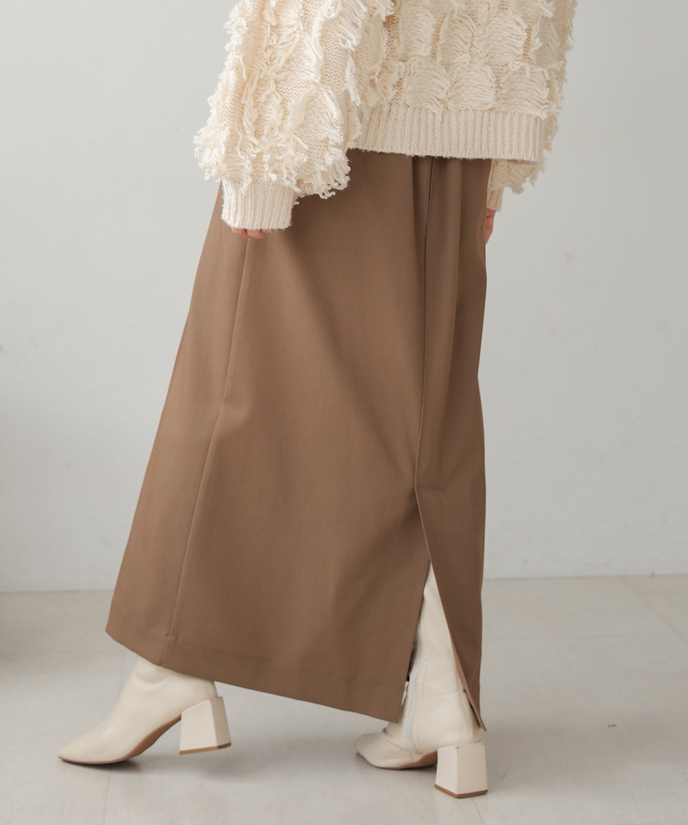 【nao×Bab】【S・Mサイズ展開】ジップスリットIラインスカート