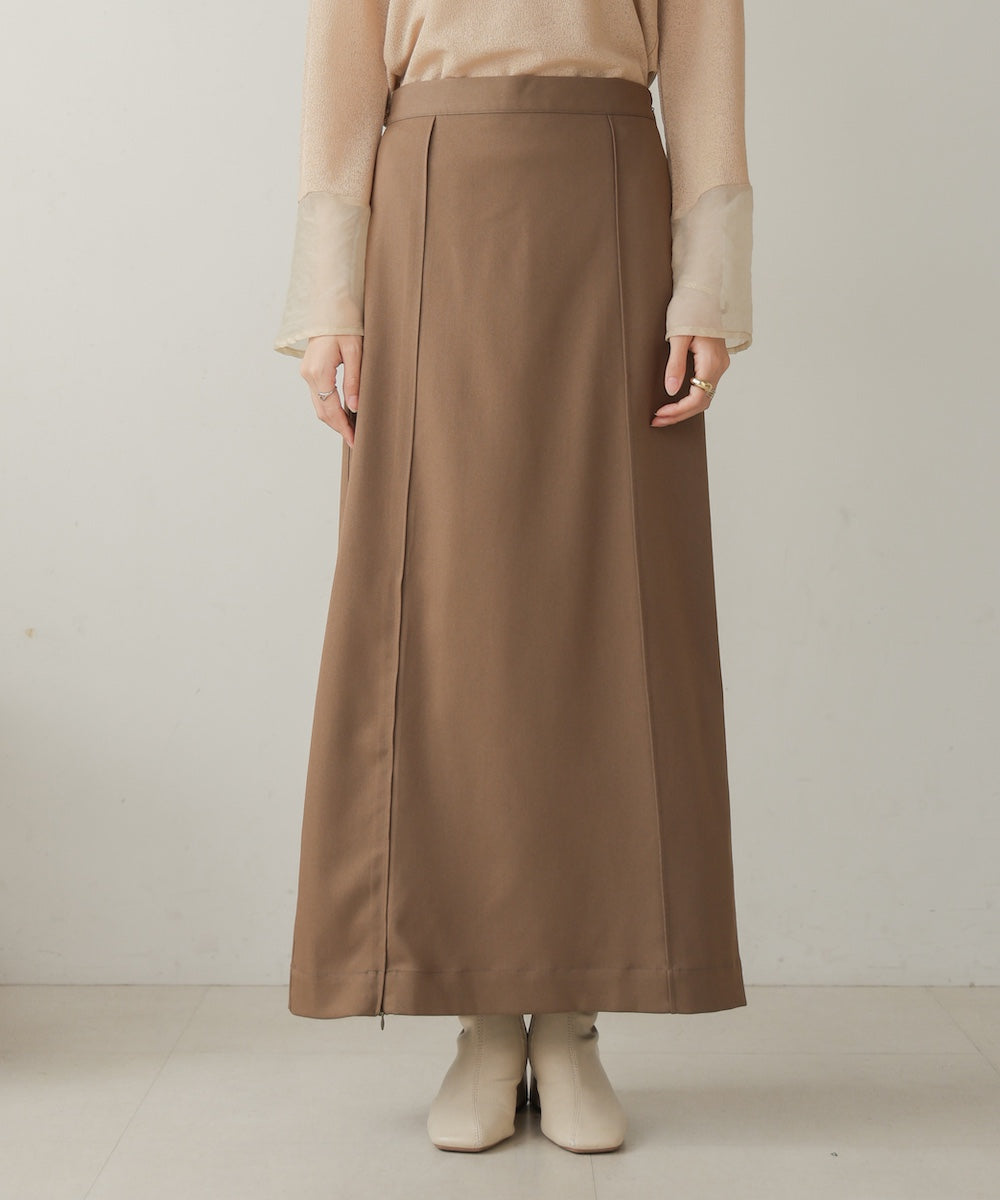 【nao×Bab】【S・Mサイズ展開】ジップスリットIラインスカート
