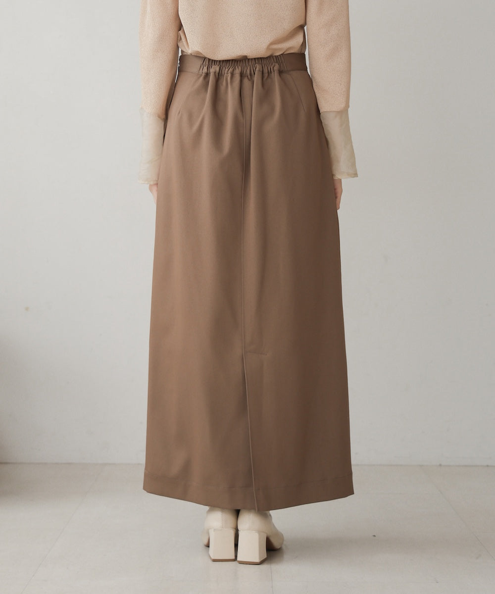 【nao×Bab】【S・Mサイズ展開】ジップスリットIラインスカート