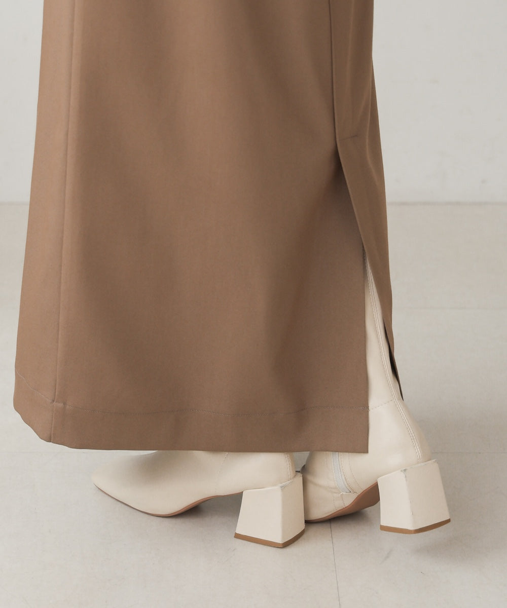 【nao×Bab】【S・Mサイズ展開】ジップスリットIラインスカート