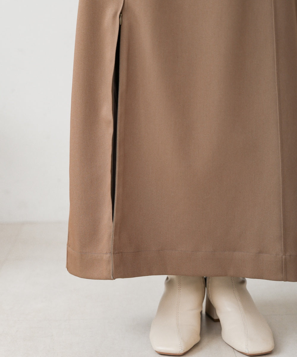 【nao×Bab】【S・Mサイズ展開】ジップスリットIラインスカート