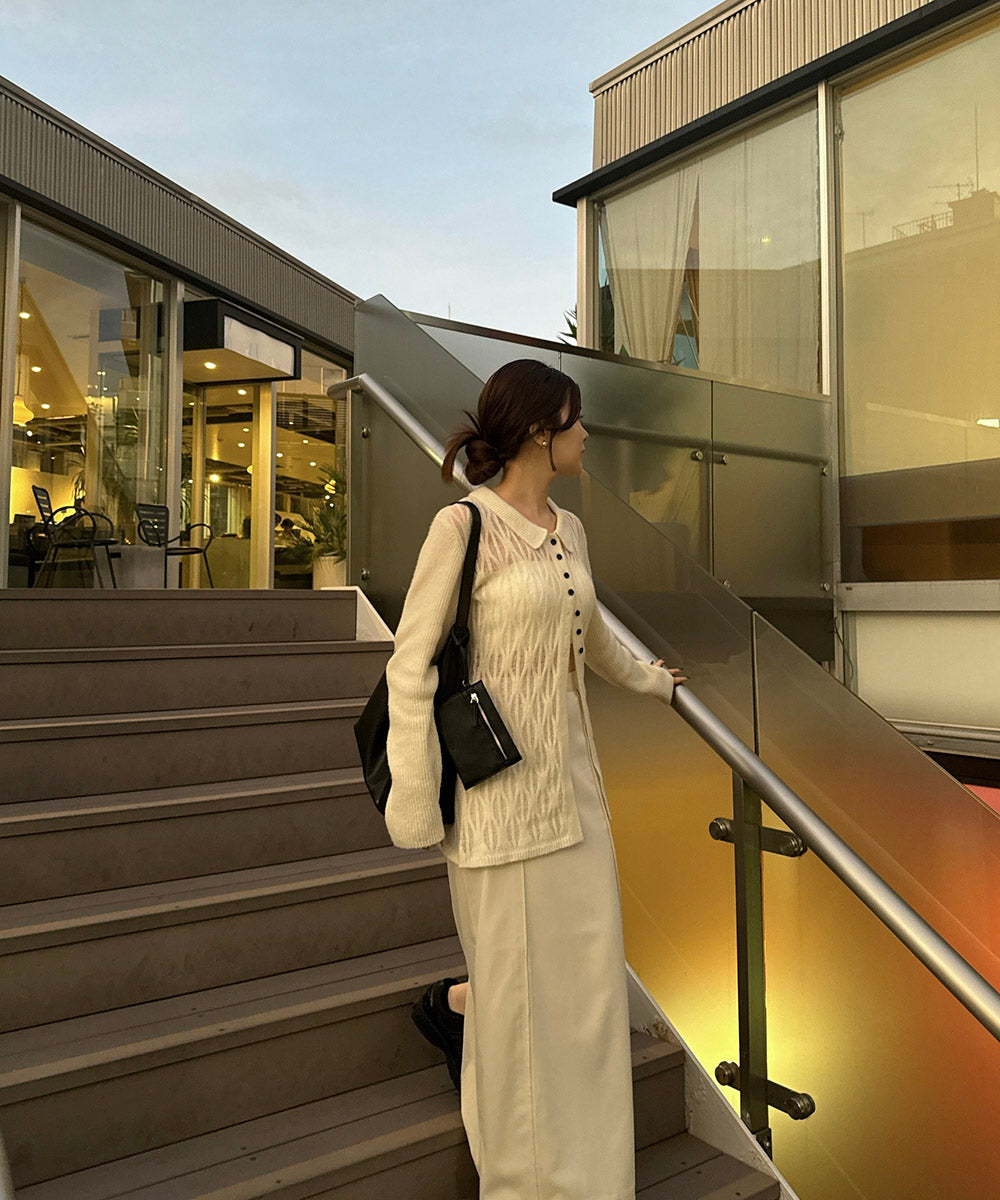 【nao×Bab】【S・Mサイズ展開】ジップスリットIラインスカート