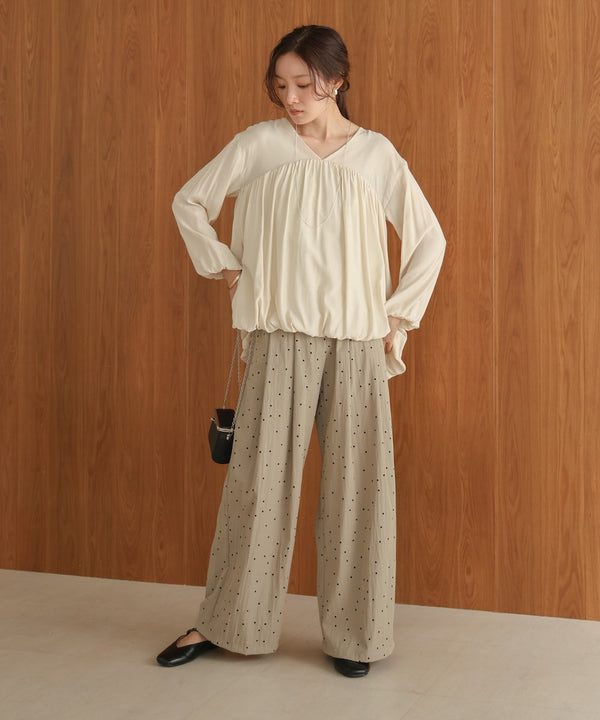 バルーンデザインブラウス