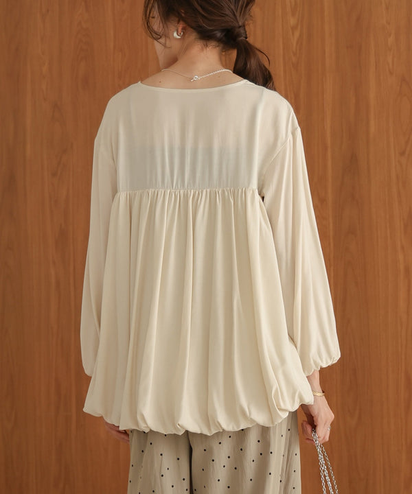 バルーンデザインブラウス