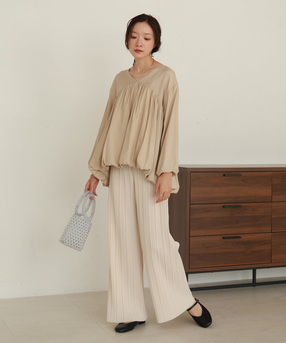 バルーンデザインブラウス