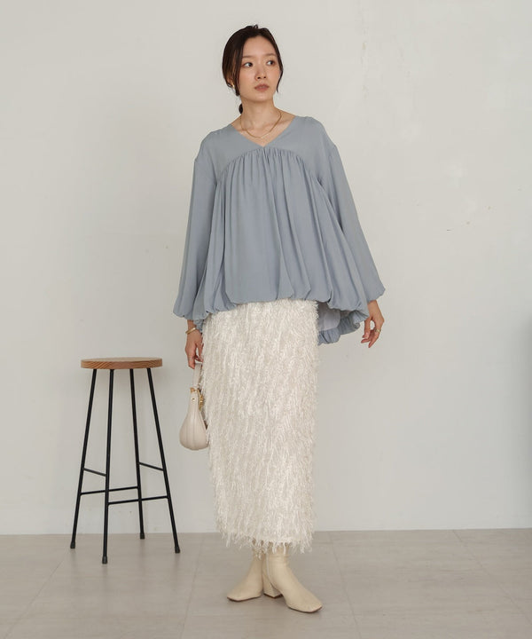 バルーンデザインブラウス