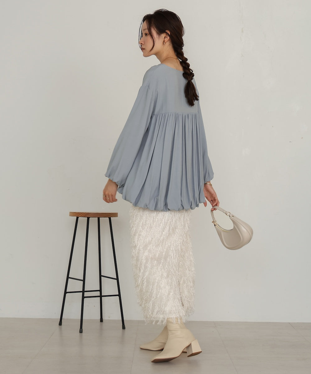 バルーンデザインブラウス