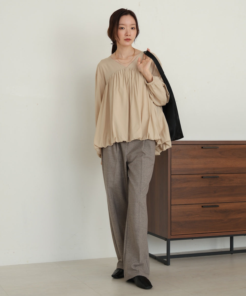 バルーンデザインブラウス