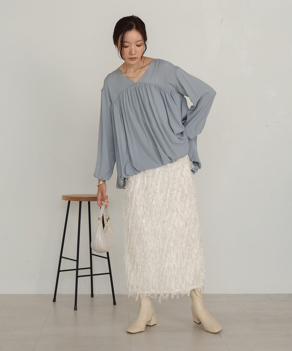 バルーンデザインブラウス