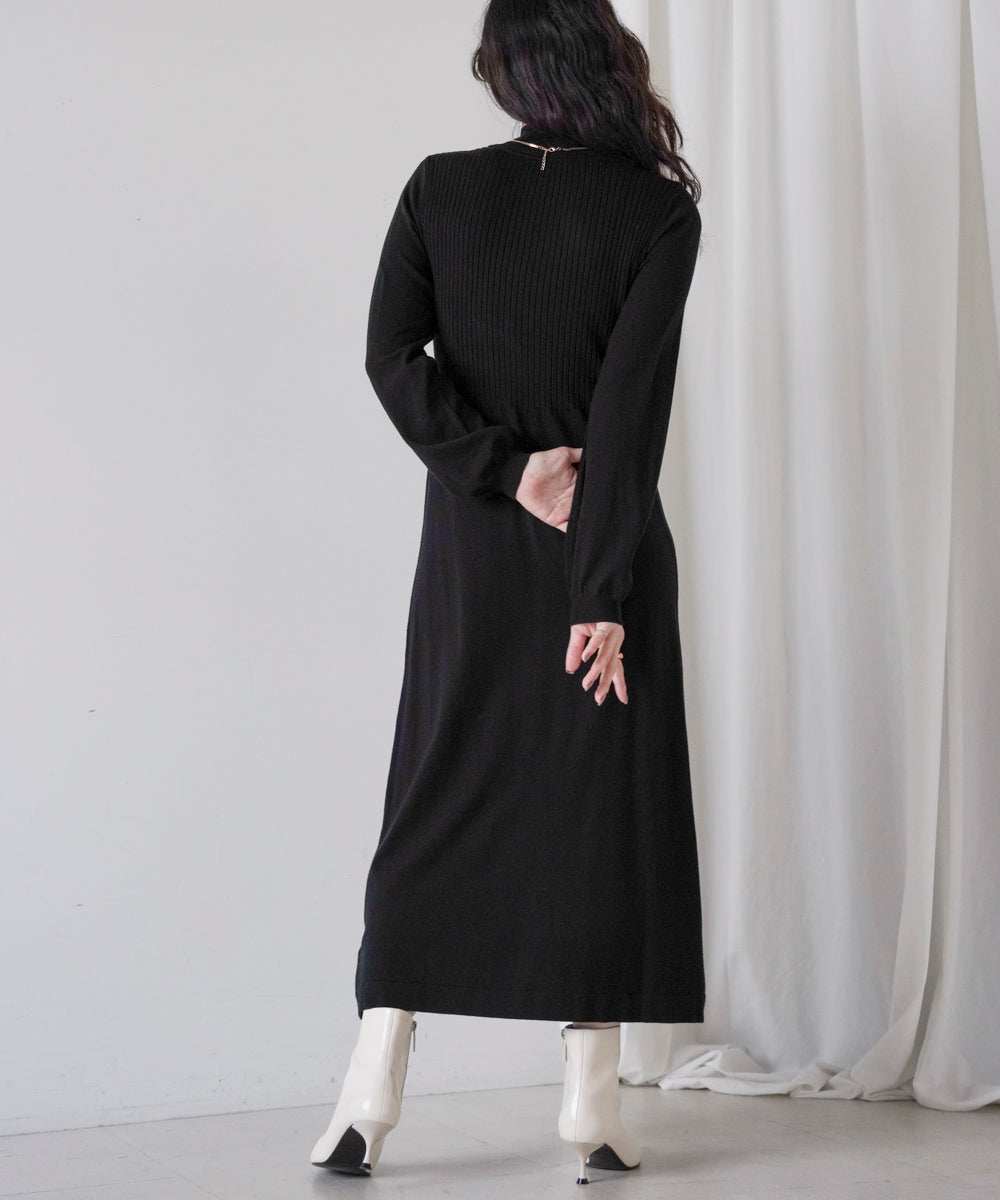 ハーフZIPトップスセットワンピース