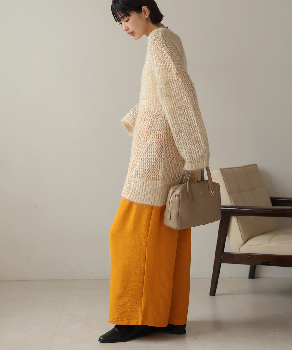 ネコヤーンラメシアーニット