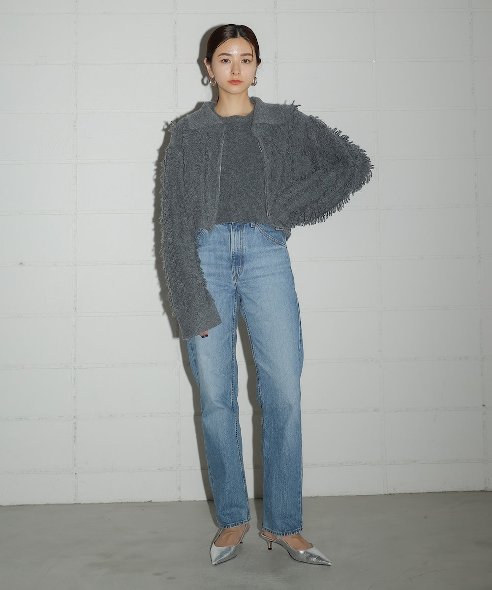 CROPPED TOPS+CARDIGAN