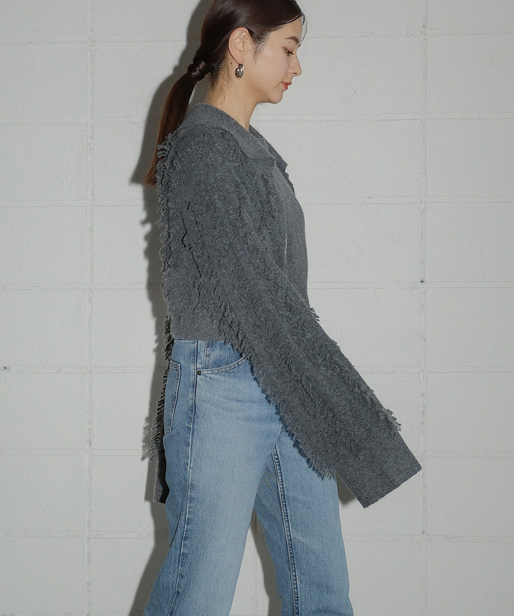 CROPPED TOPS+CARDIGAN