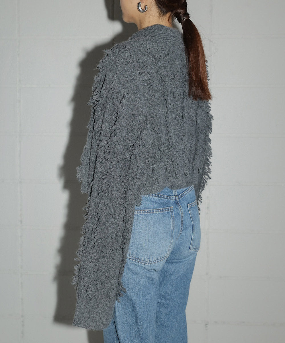 CROPPED TOPS+CARDIGAN