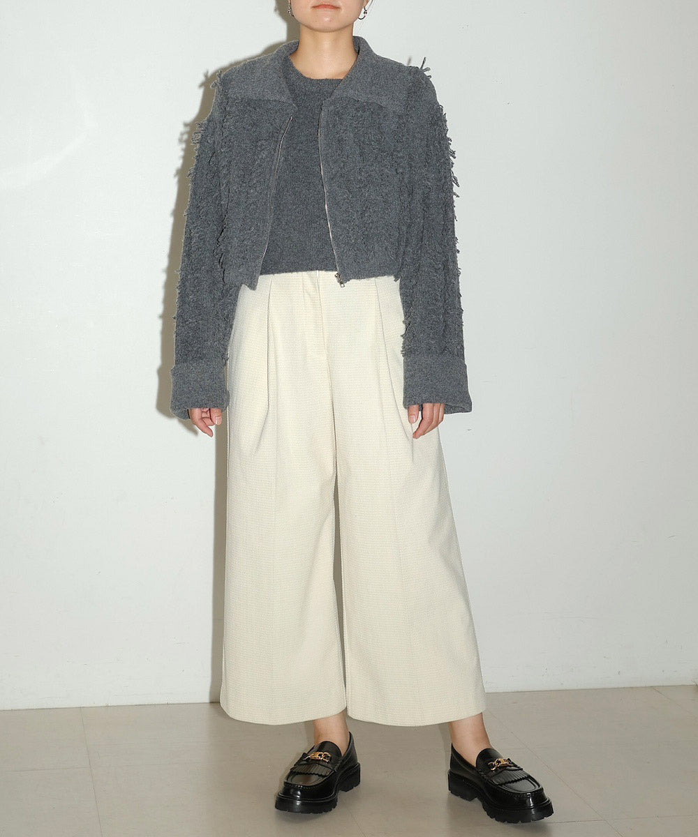 CROPPED TOPS+CARDIGAN