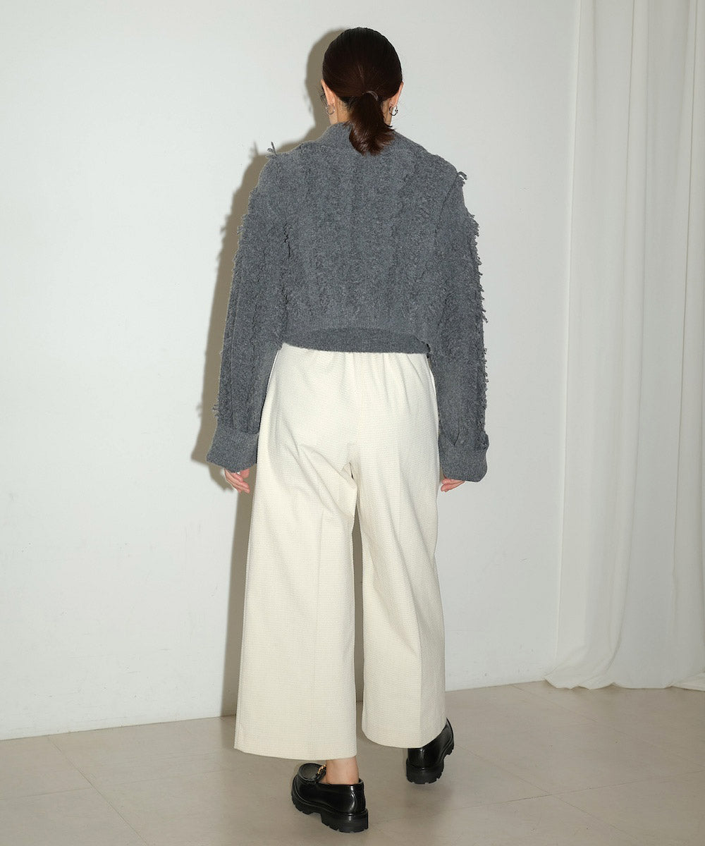 CROPPED TOPS+CARDIGAN