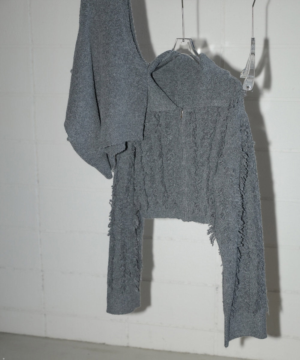 CROPPED TOPS+CARDIGAN